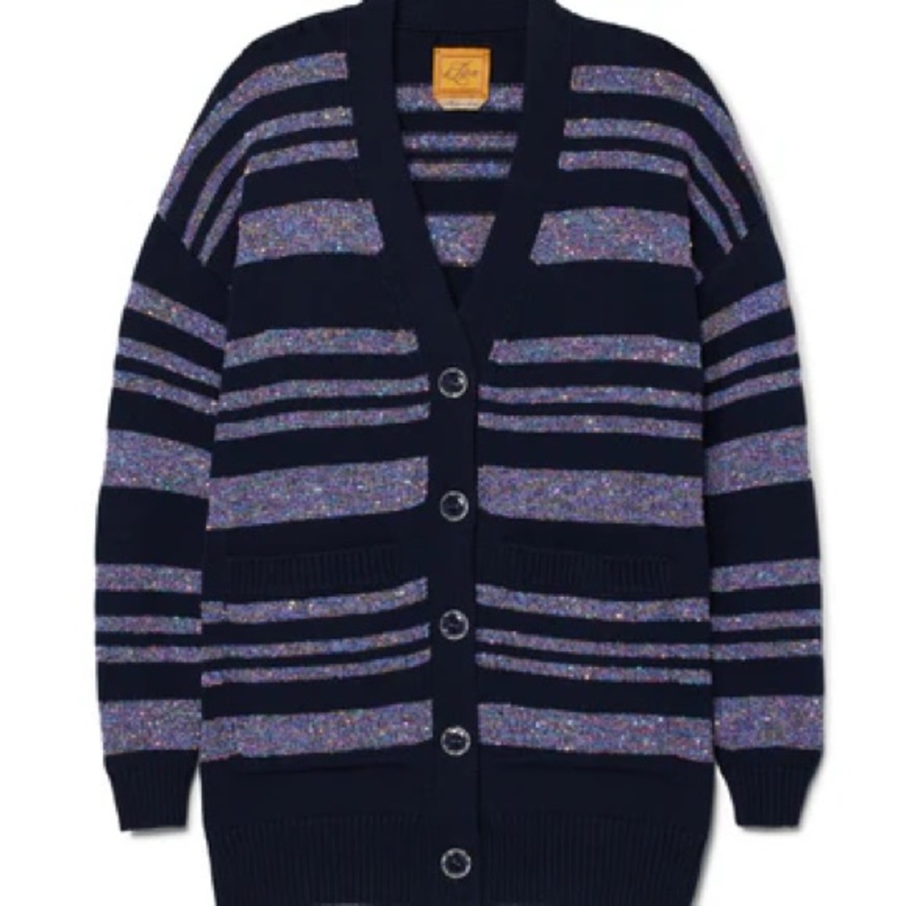 Le Lion Sparkle Stripe Lizzie Cardigan